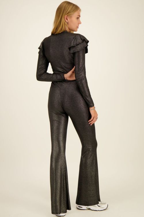 product_images-black_metallic_flares_trousers_back glitter